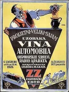 Plakat zagrebački zbor 1926. godine